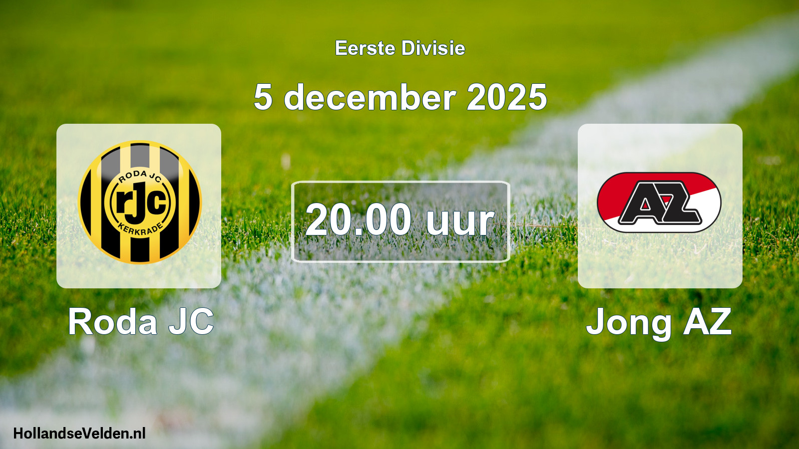 Geplande wedstrijd: Roda JC - Jong AZ (5 december 2025)