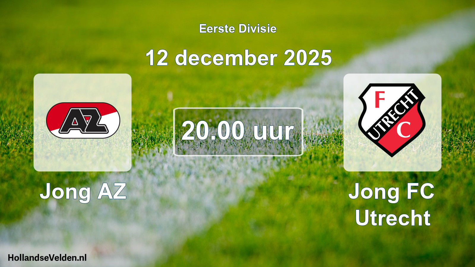 Geplande wedstrijd: Jong AZ - Jong FC Utrecht (12 december 2025)