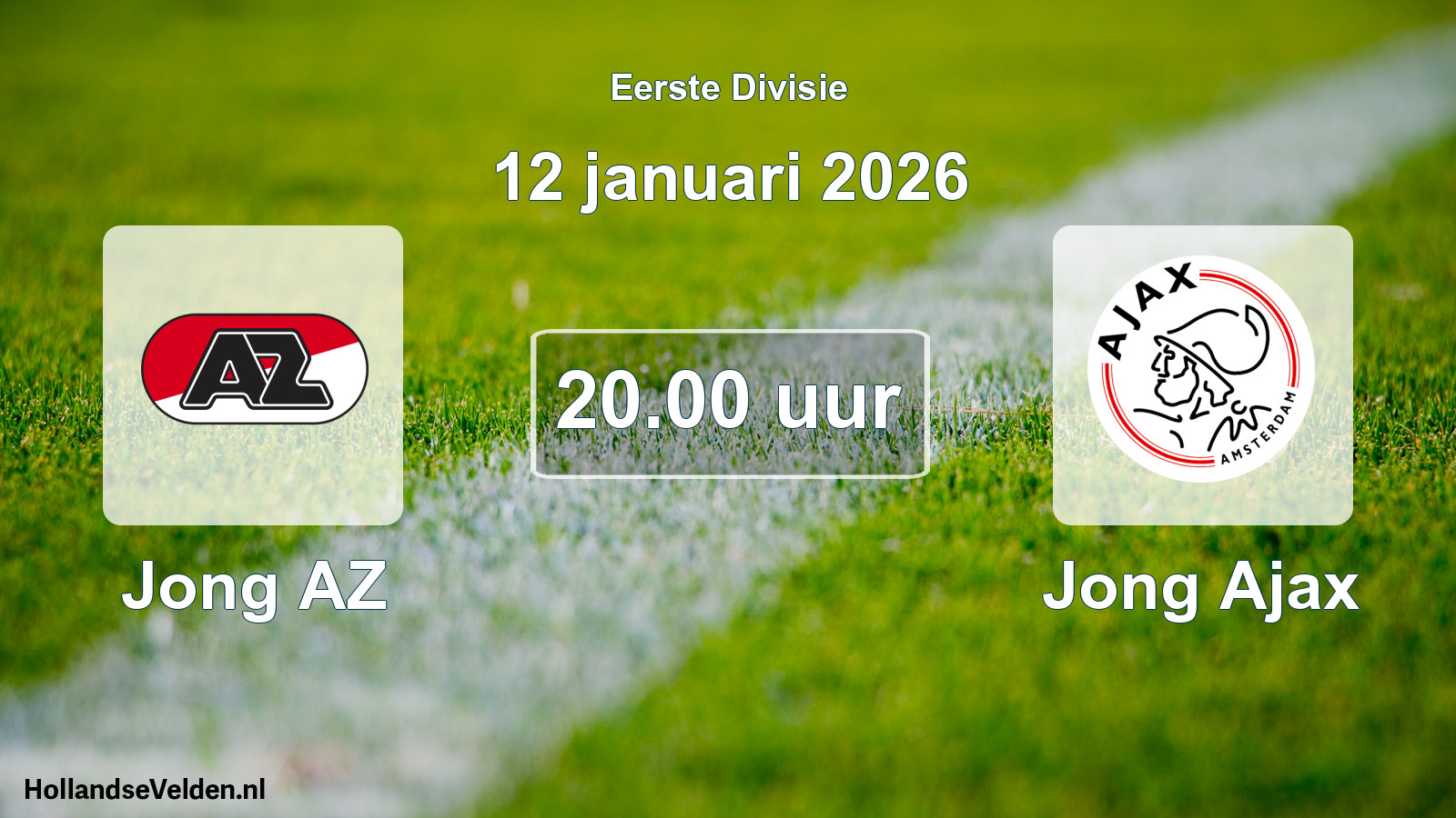 Geplande wedstrijd: Jong AZ - Jong Ajax (12 januari 2026)