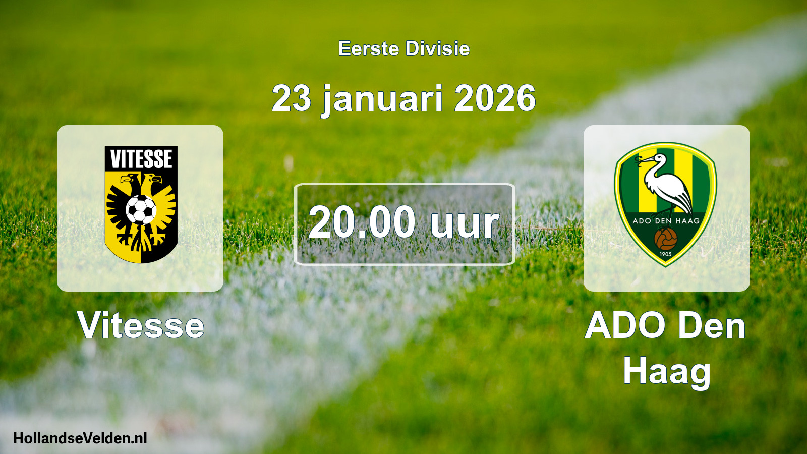 Geplande wedstrijd: Vitesse - ADO Den Haag (23 januari 2026)