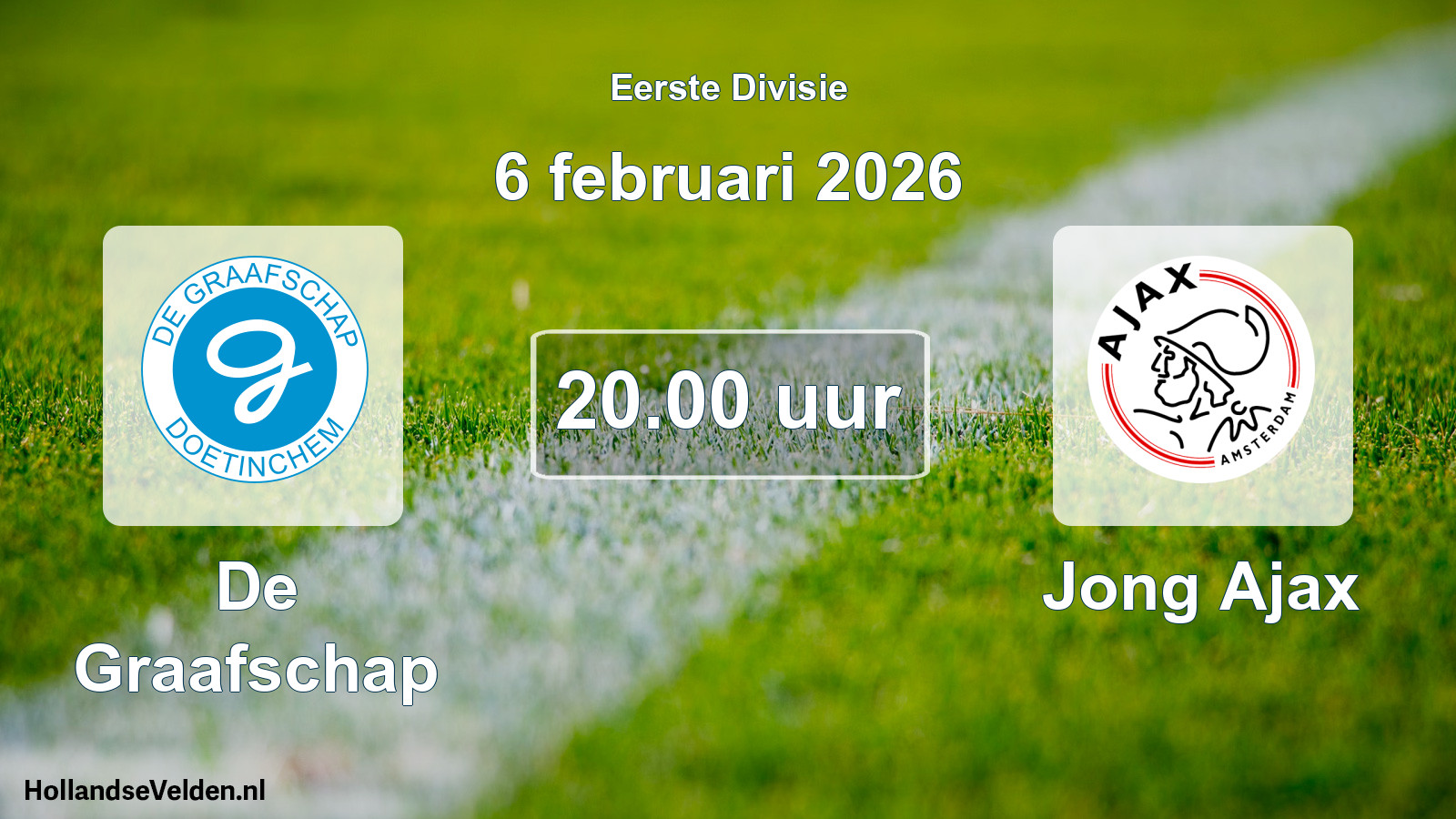 Geplande wedstrijd: De Graafschap - Jong Ajax (6 februari 2026)
