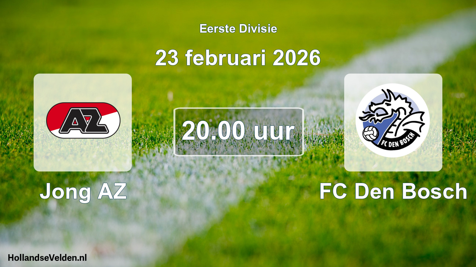 Geplande wedstrijd: Jong AZ - FC Den Bosch (23 februari 2026)