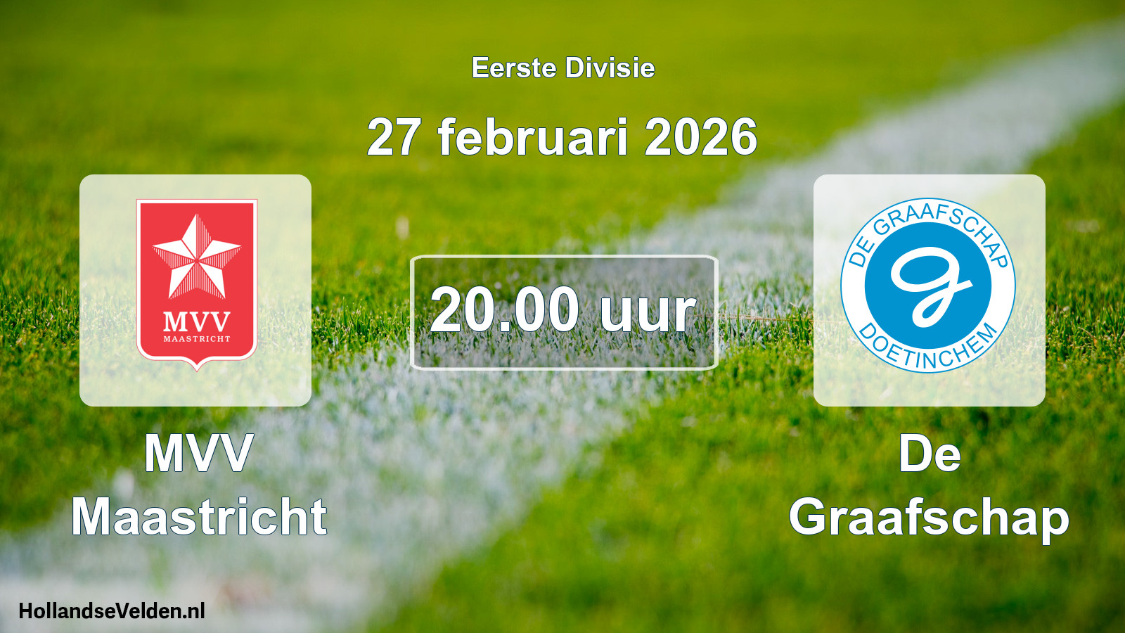 Geplande wedstrijd: MVV Maastricht - De Graafschap (27 februari 2026)