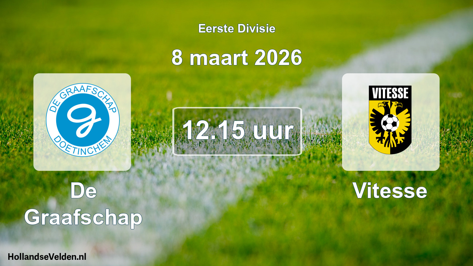 Geplande wedstrijd: De Graafschap - Vitesse (8 maart 2026)