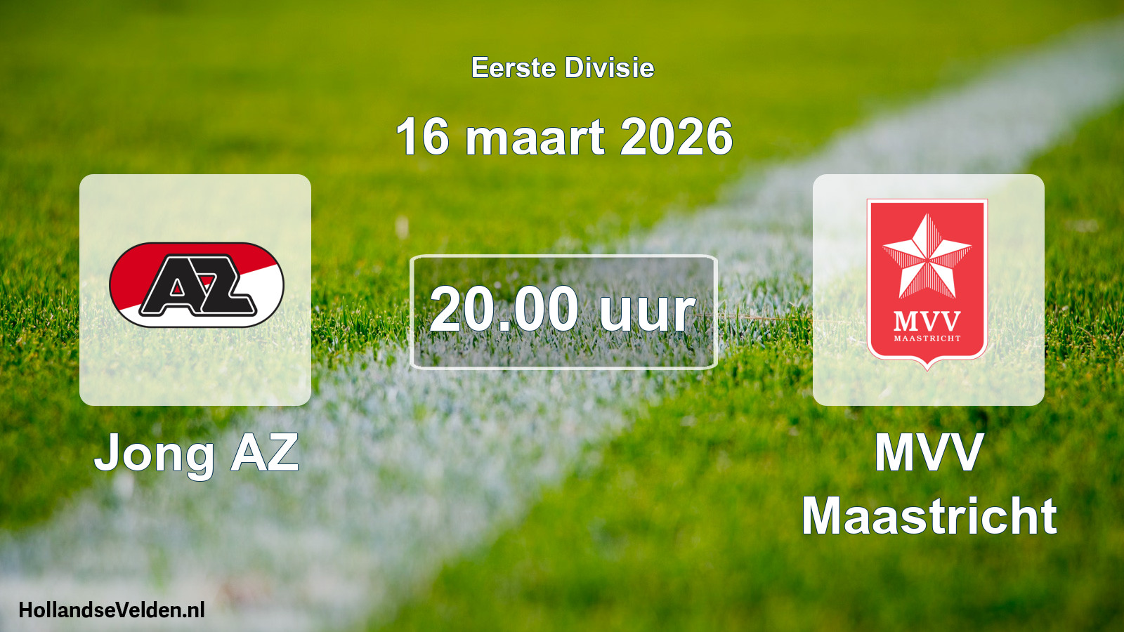 Geplande wedstrijd: Jong AZ - MVV Maastricht (16 maart 2026)