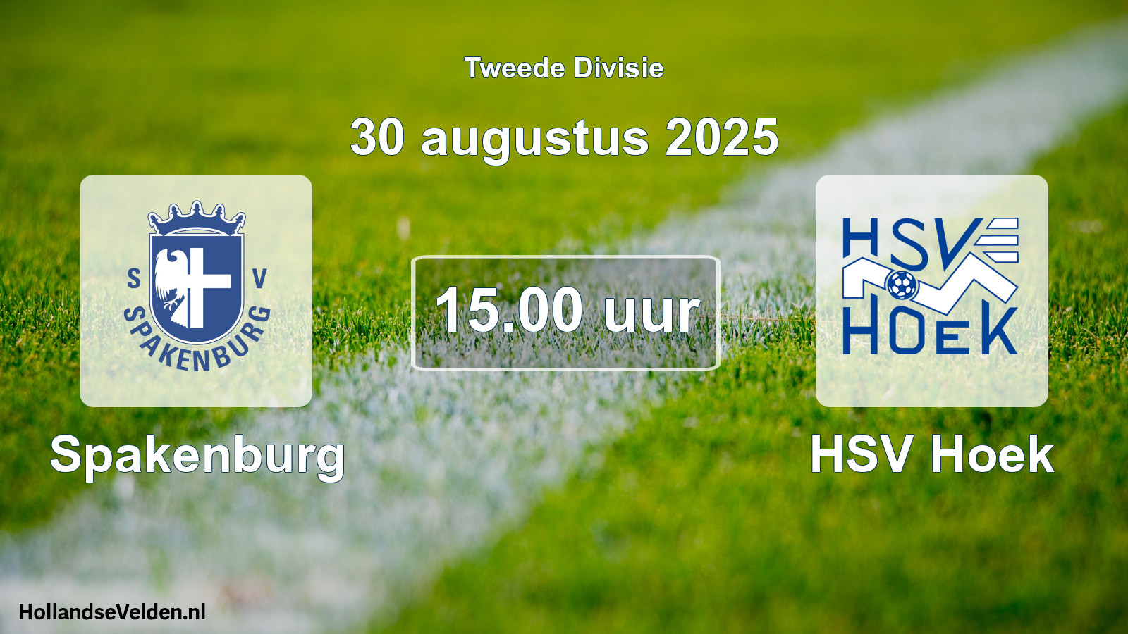 Geplande wedstrijd: Spakenburg - HSV Hoek (30 augustus 2025)