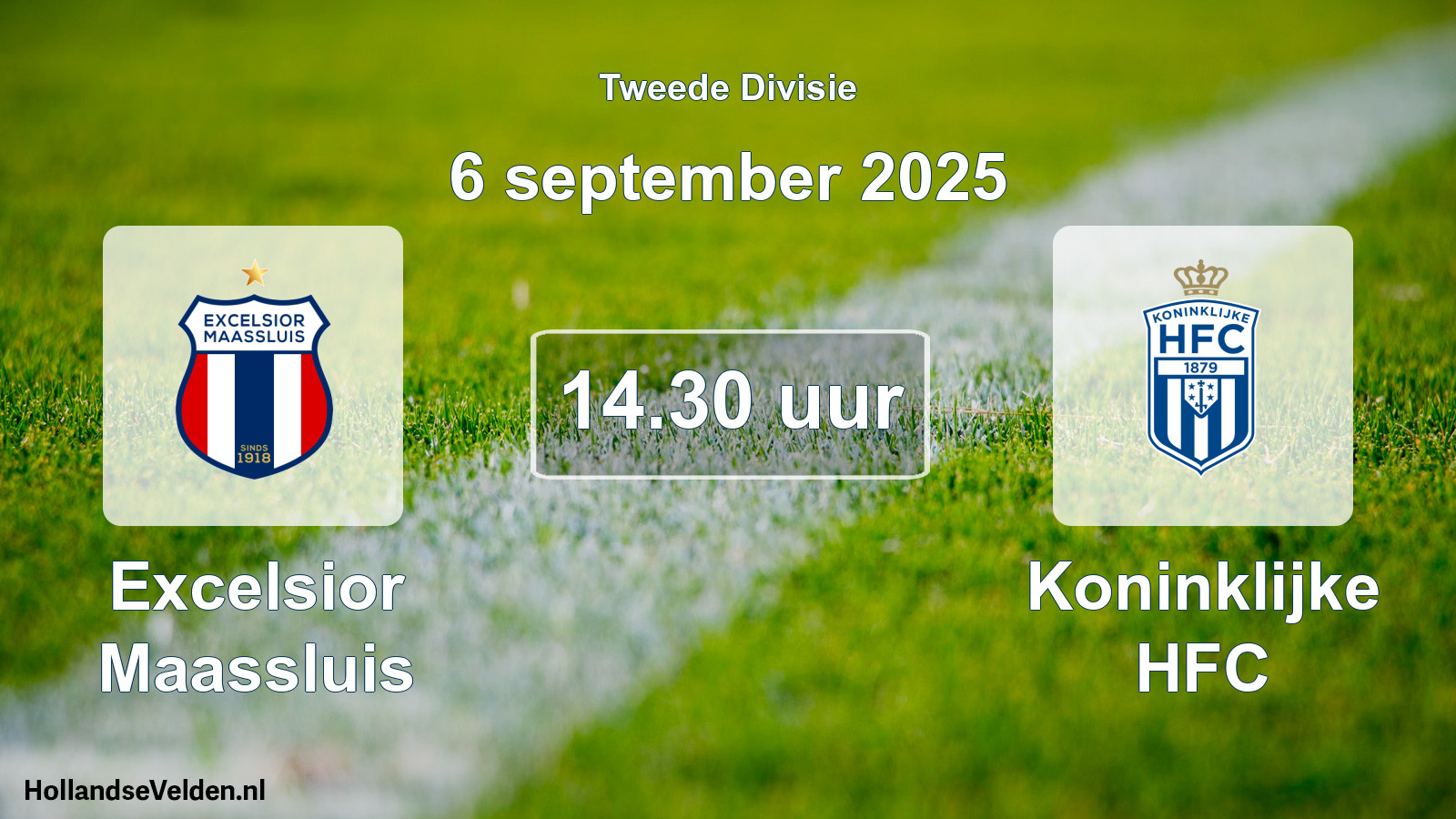 Geplande wedstrijd: Excelsior Maassluis - Koninklijke HFC (6 september 2025)