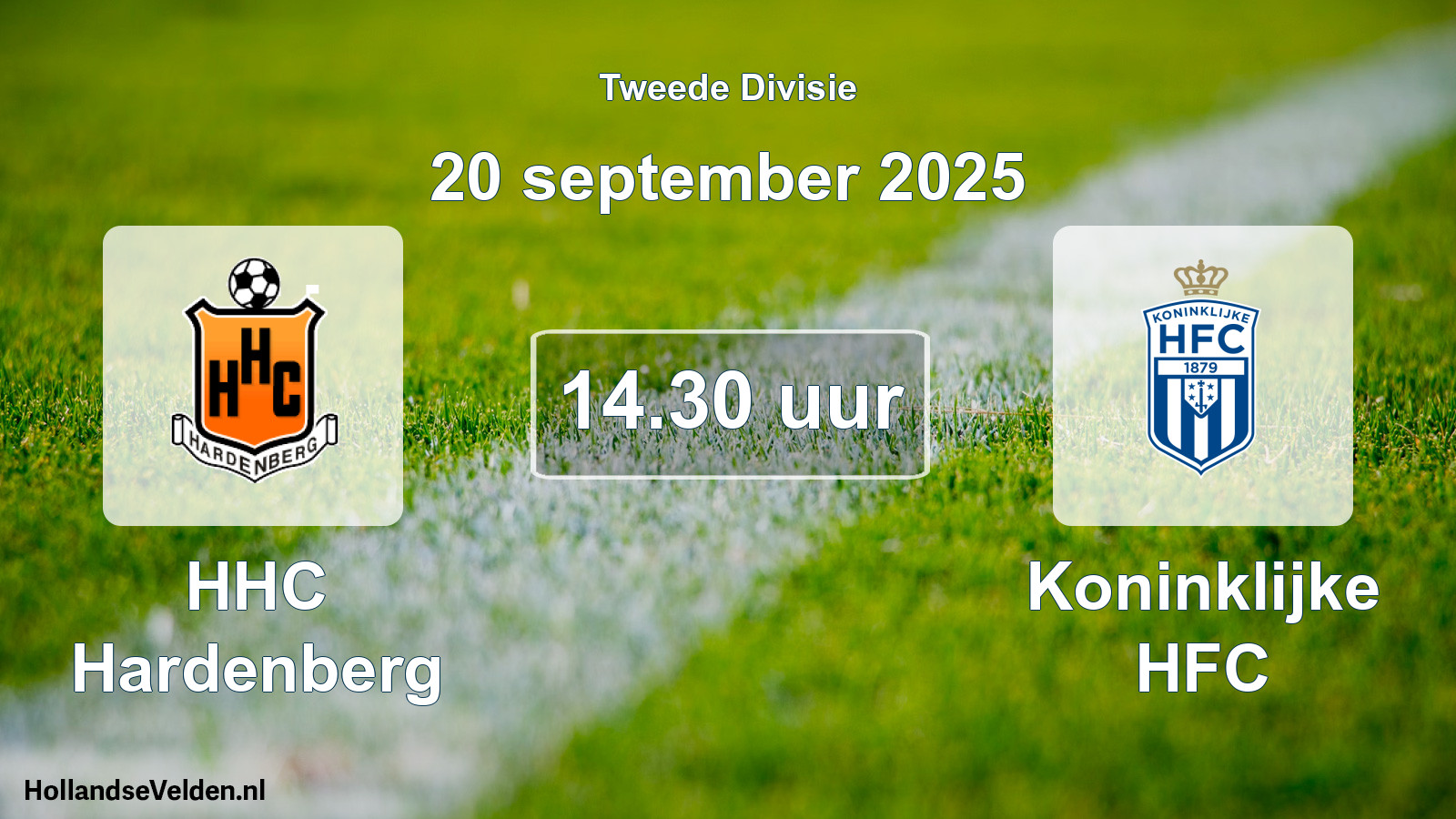 Geplande wedstrijd: HHC Hardenberg - Koninklijke HFC (20 september 2025)