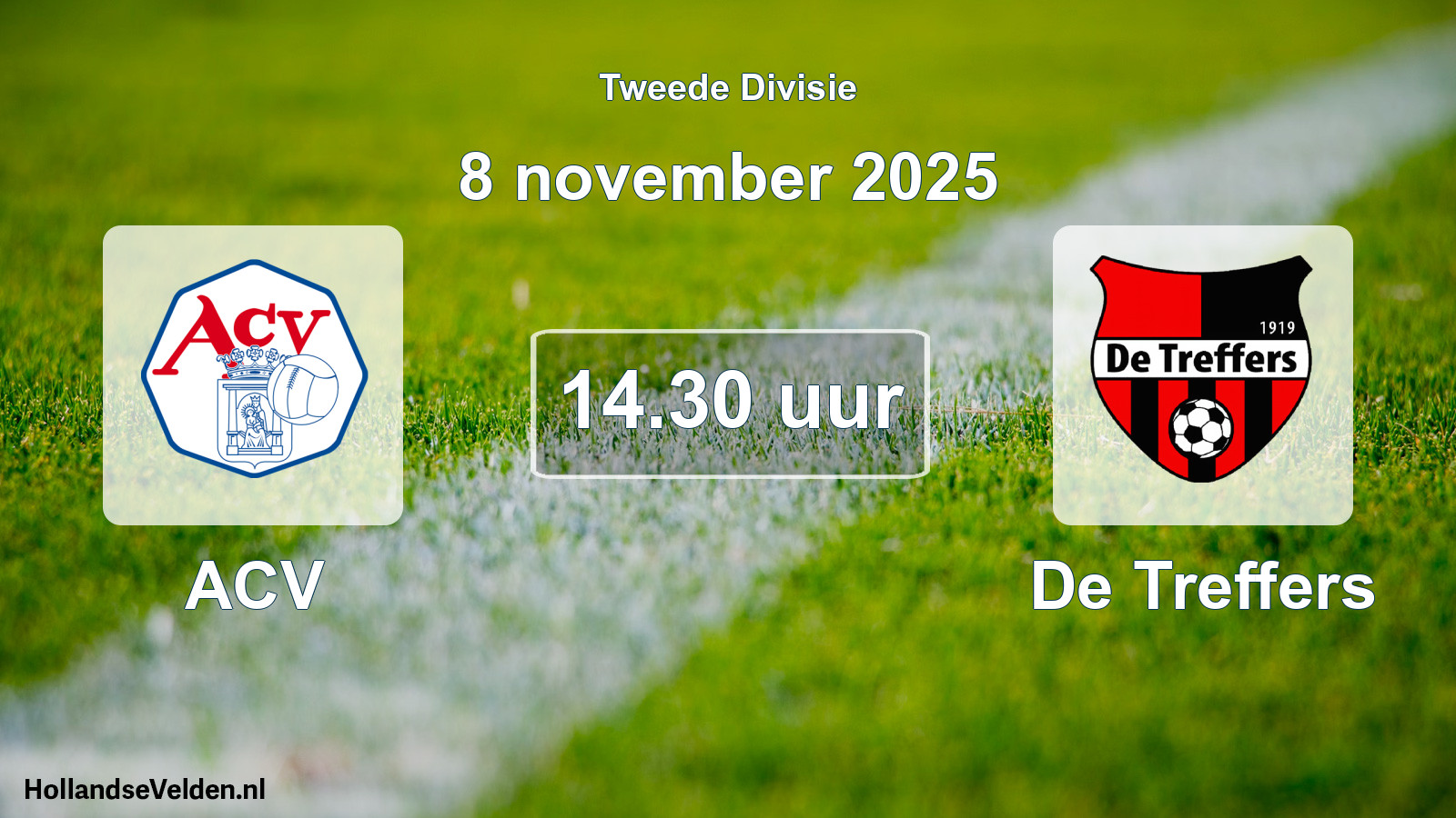Geplande wedstrijd: ACV - De Treffers (8 november 2025)