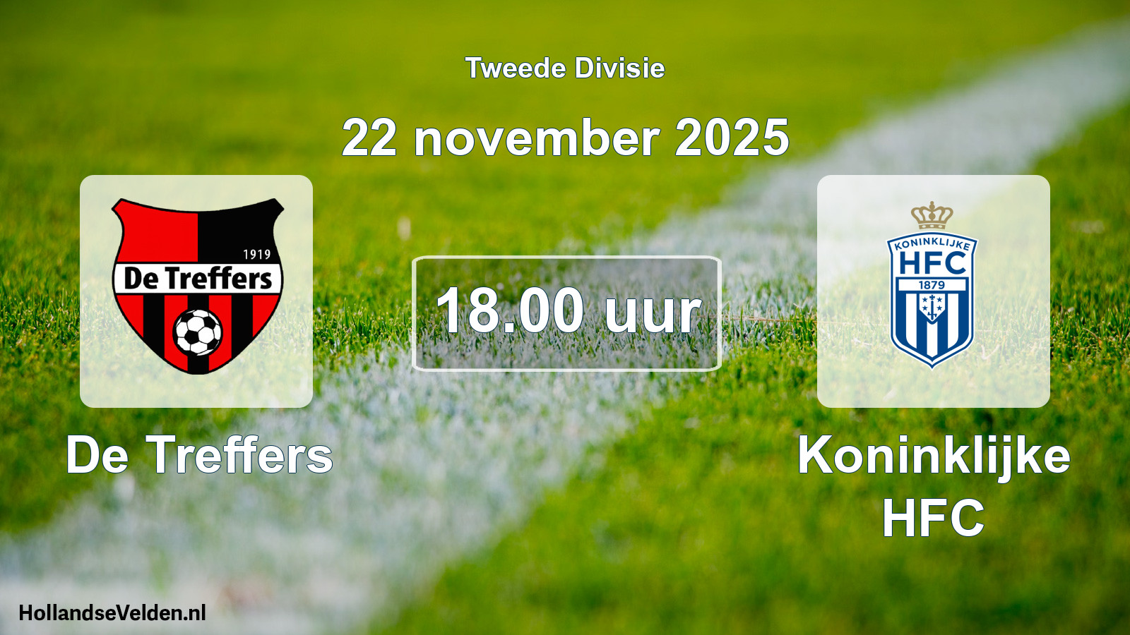 Geplande wedstrijd: De Treffers - Koninklijke HFC (22 november 2025)