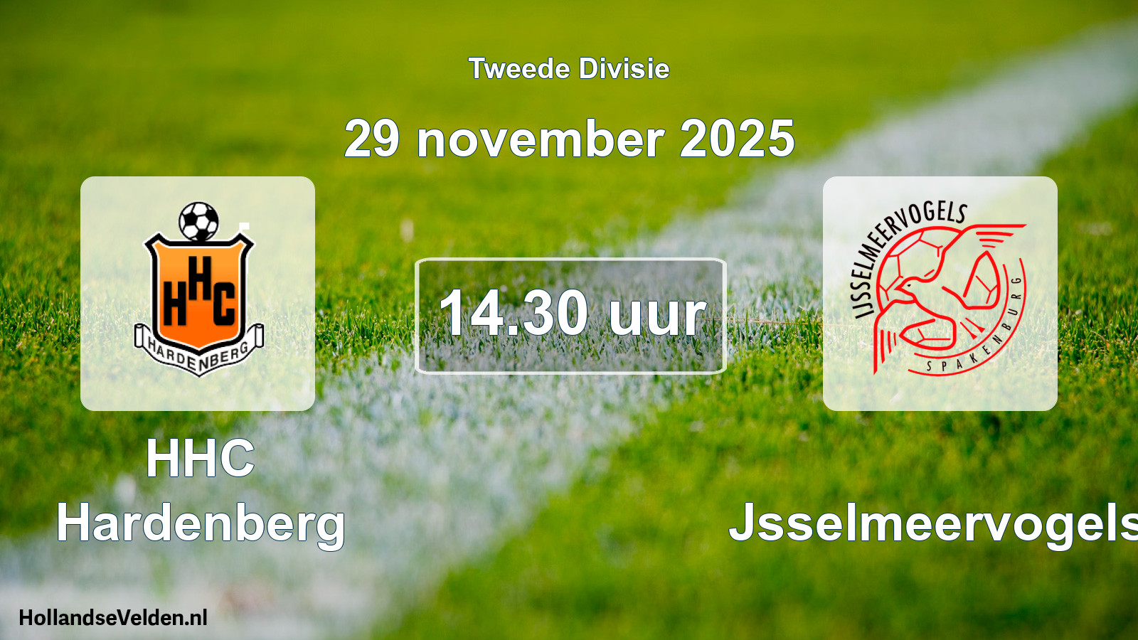 Geplande wedstrijd: HHC Hardenberg - IJsselmeervogels (29 november 2025)