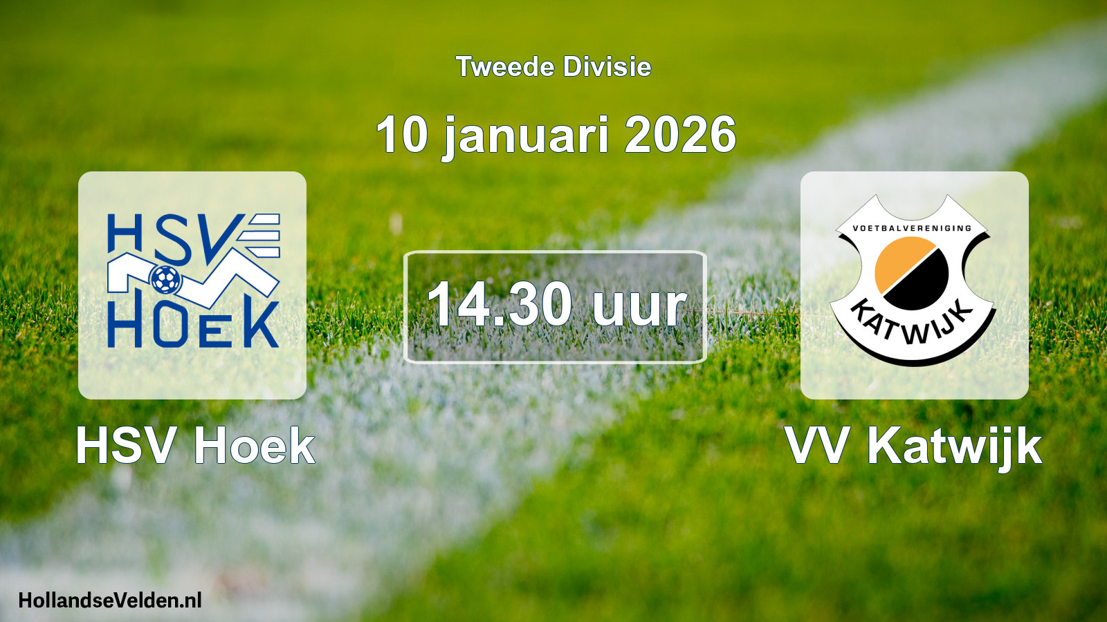 Geplande wedstrijd: HSV Hoek - VV Katwijk (10 januari 2026)