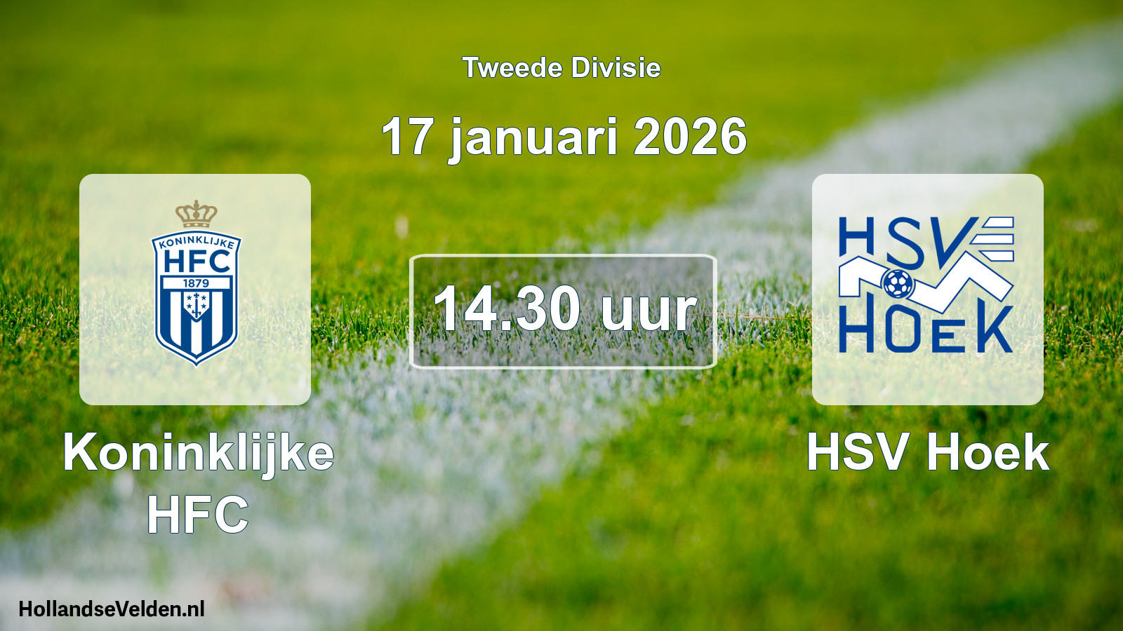 Geplande wedstrijd: Koninklijke HFC - HSV Hoek (17 januari 2026)