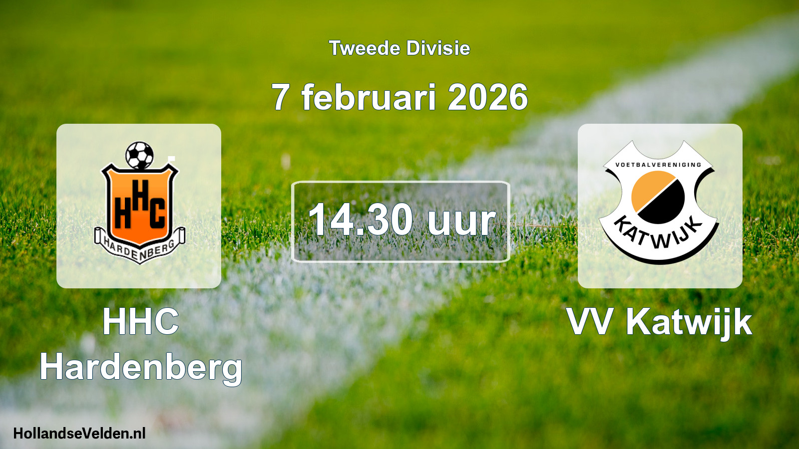 Geplande wedstrijd: HHC Hardenberg - VV Katwijk (7 februari 2026)