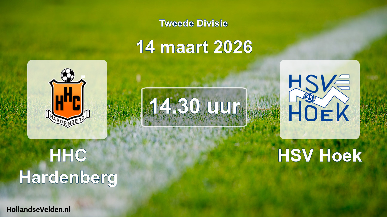 Geplande wedstrijd: HHC Hardenberg - HSV Hoek (14 maart 2026)