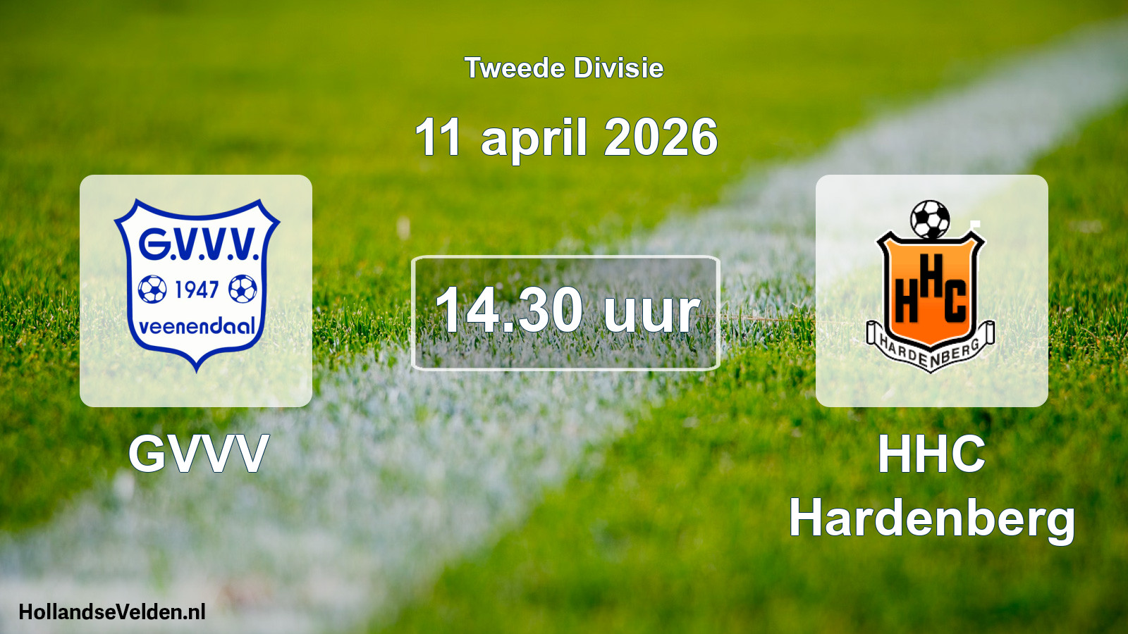Scheduled Match: GVVV - HHC Hardenberg (11 April 2026)