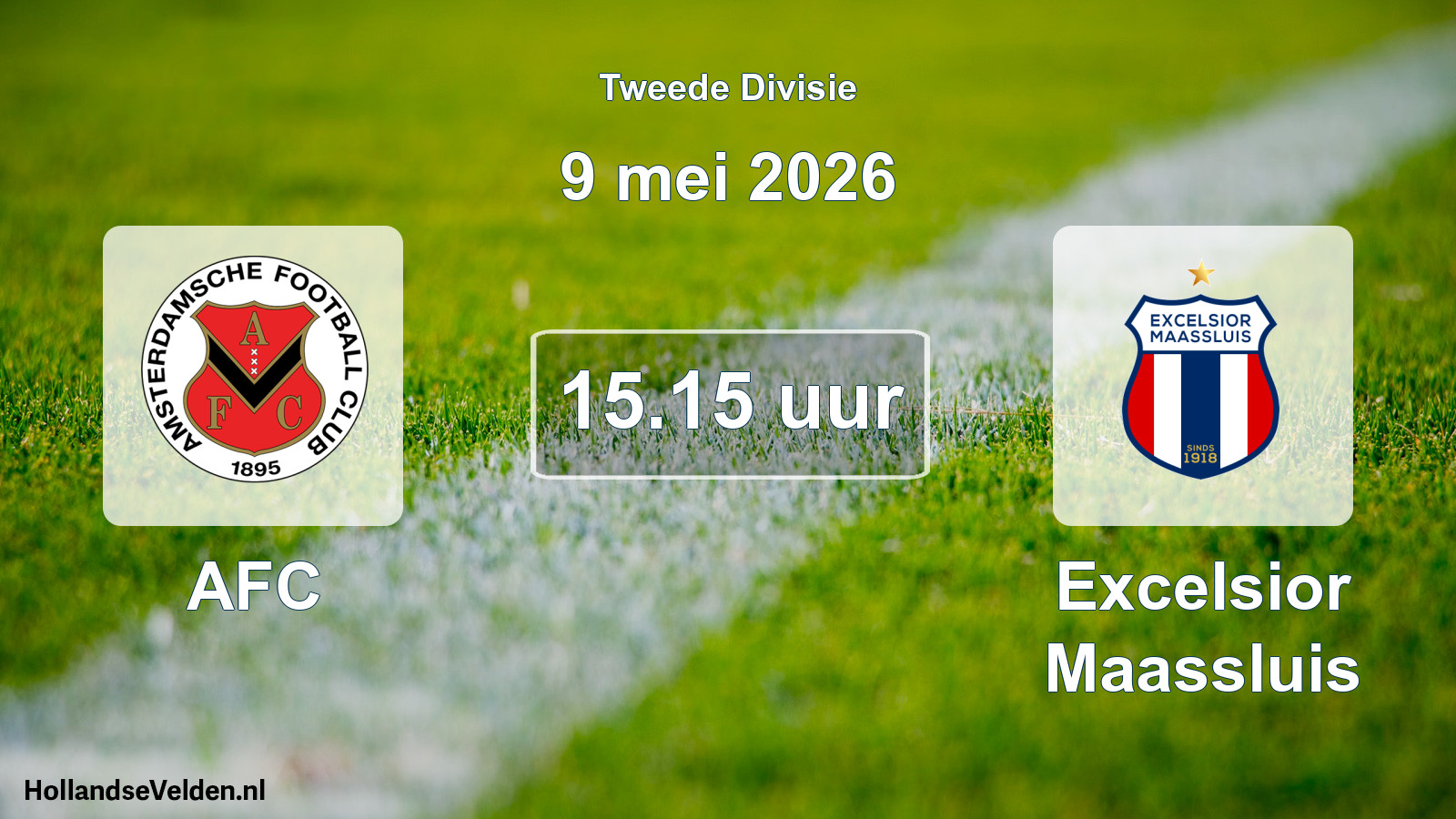 Geplande wedstrijd: AFC - Excelsior Maassluis (9 mei 2026)