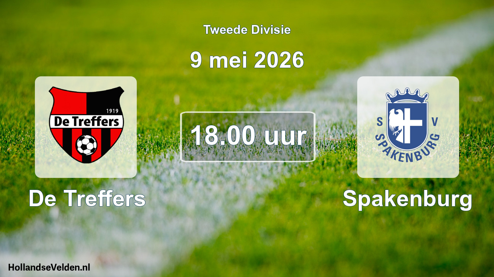 Geplande wedstrijd: De Treffers - Spakenburg (9 mei 2026)