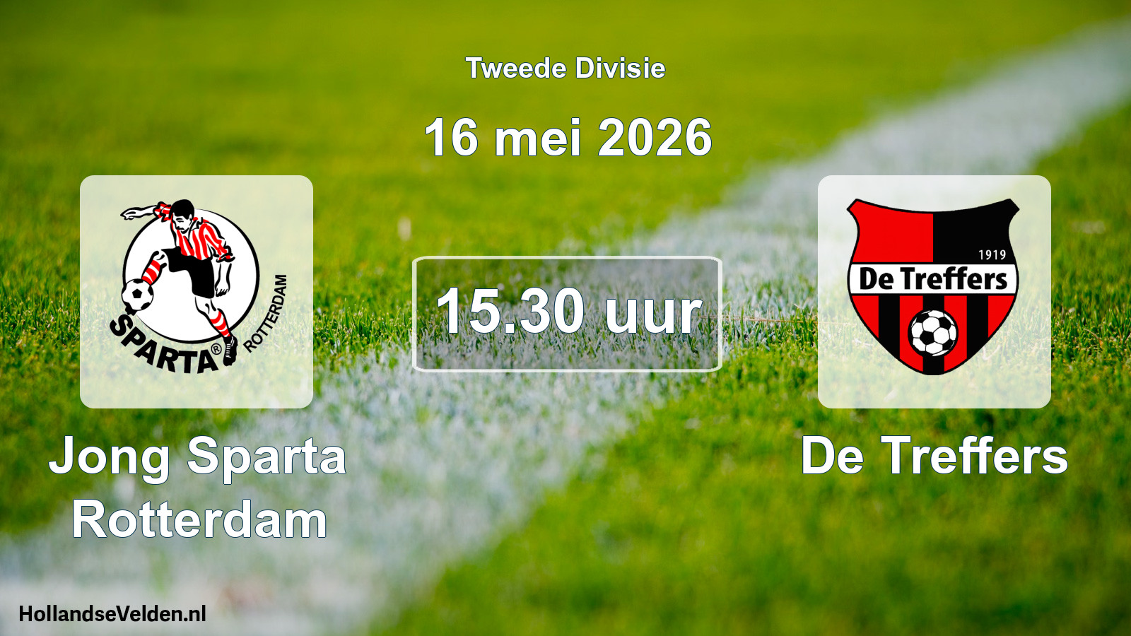 Geplande wedstrijd: Jong Sparta Rotterdam - De Treffers (16 mei 2026)