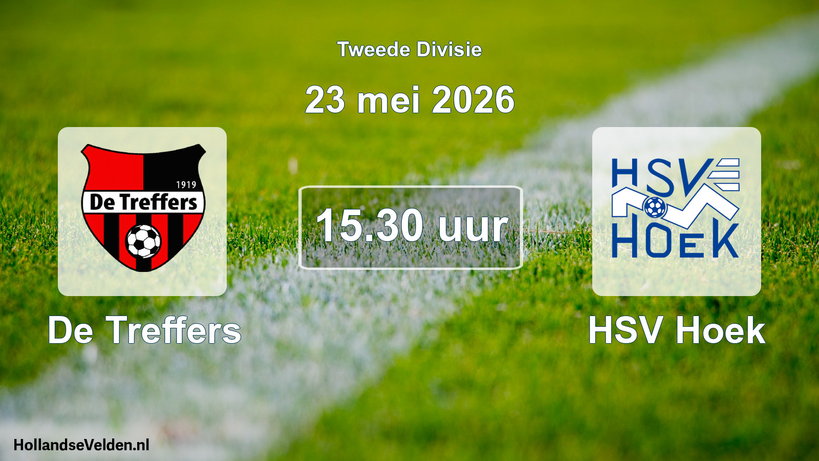 Geplande wedstrijd: De Treffers - HSV Hoek (23 mei 2026)