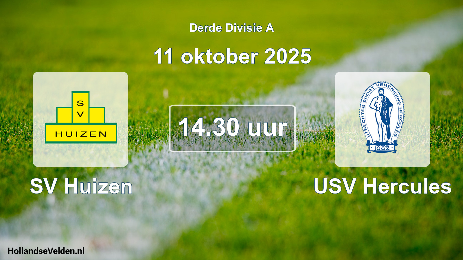 Geplande wedstrijd: SV Huizen - USV Hercules (11 oktober 2025)