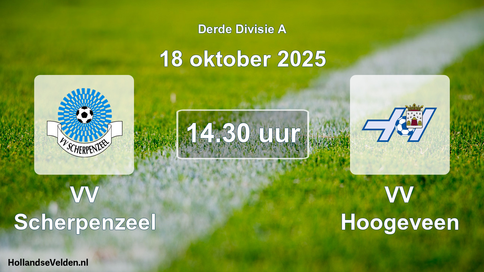 Scheduled Match: VV Scherpenzeel - VV Hoogeveen (18 October 2025)
