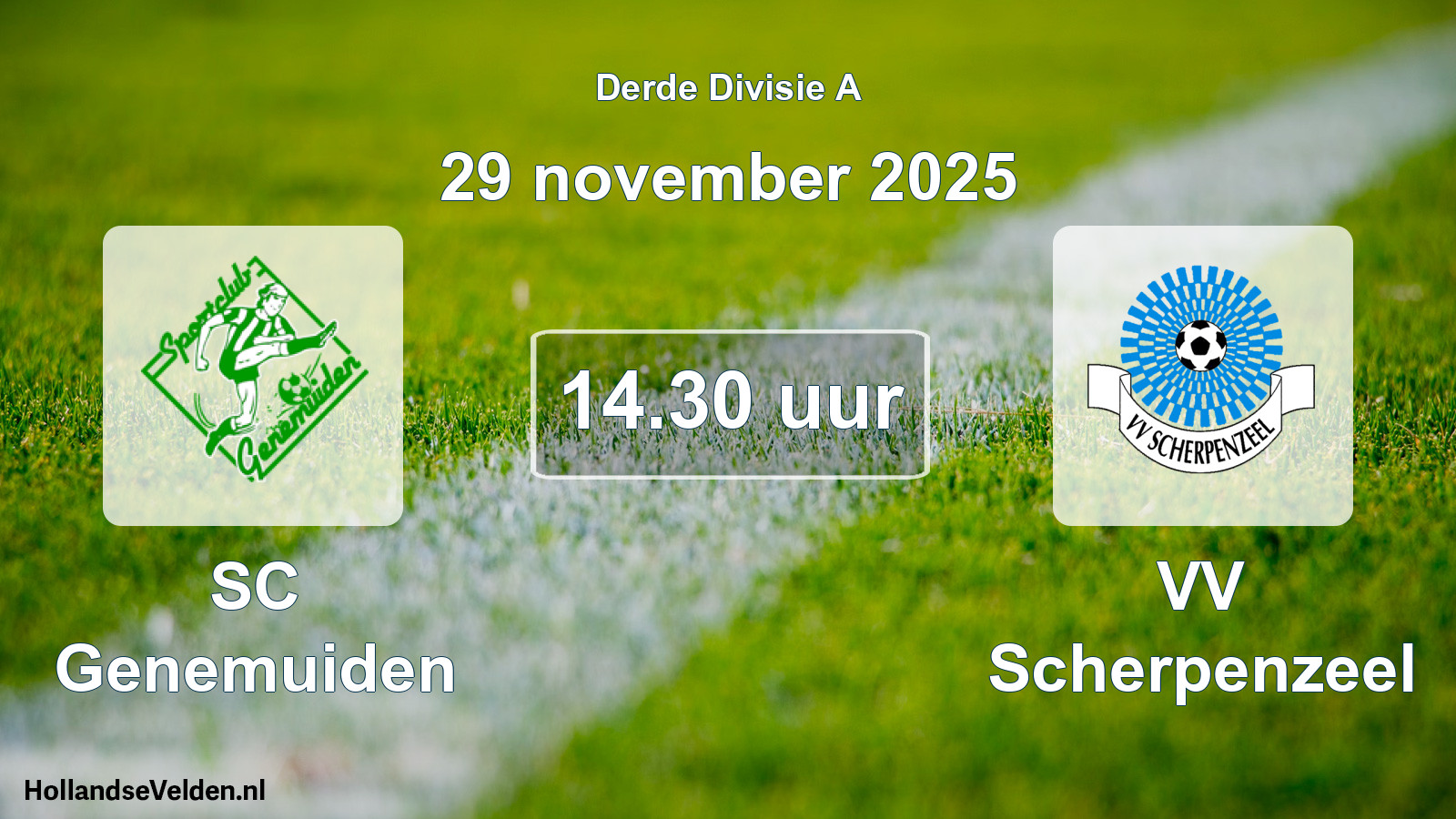 Scheduled Match: SC Genemuiden - VV Scherpenzeel (29 November 2025)
