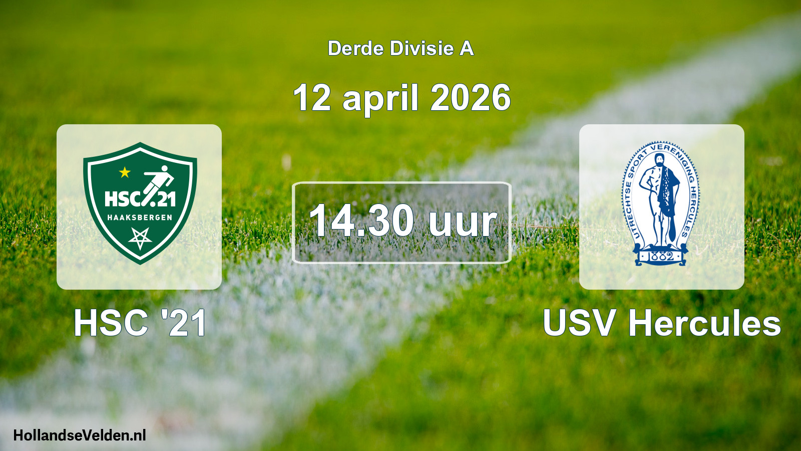 Geplande wedstrijd: HSC '21 - USV Hercules (12 april 2026)