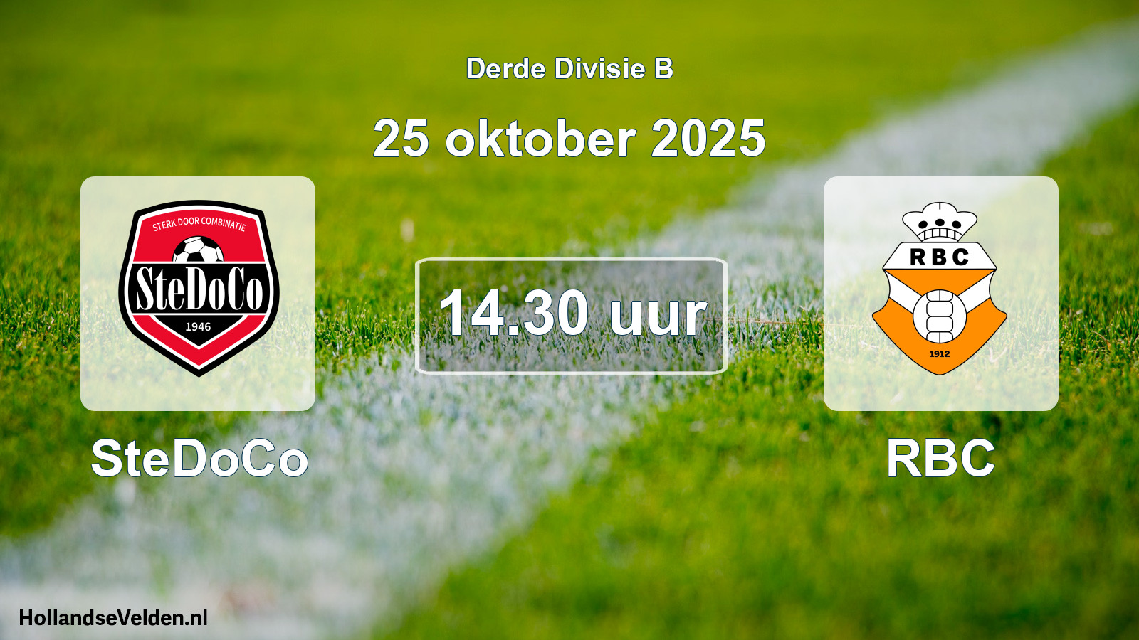 Geplande wedstrijd: SteDoCo - RBC (25 oktober 2025)