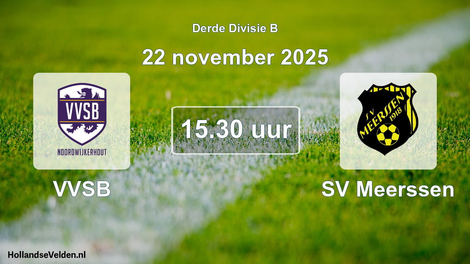 Geplande wedstrijd: VVSB - SV Meerssen (22 november 2025)