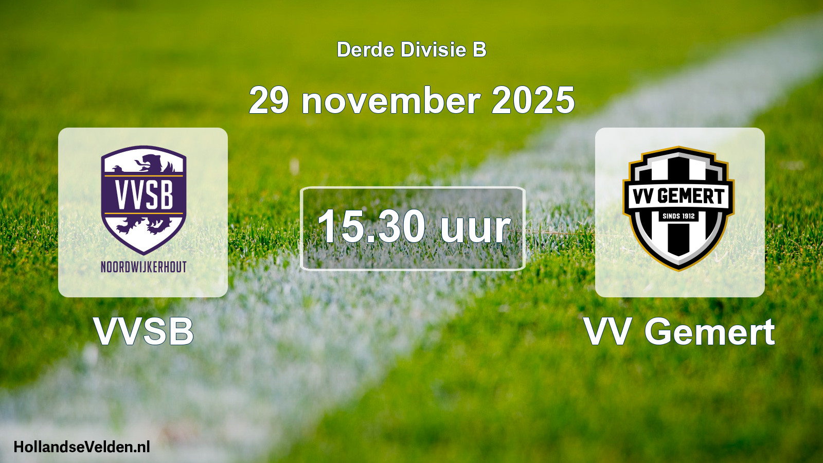 Geplande wedstrijd: VVSB - VV Gemert (29 november 2025)