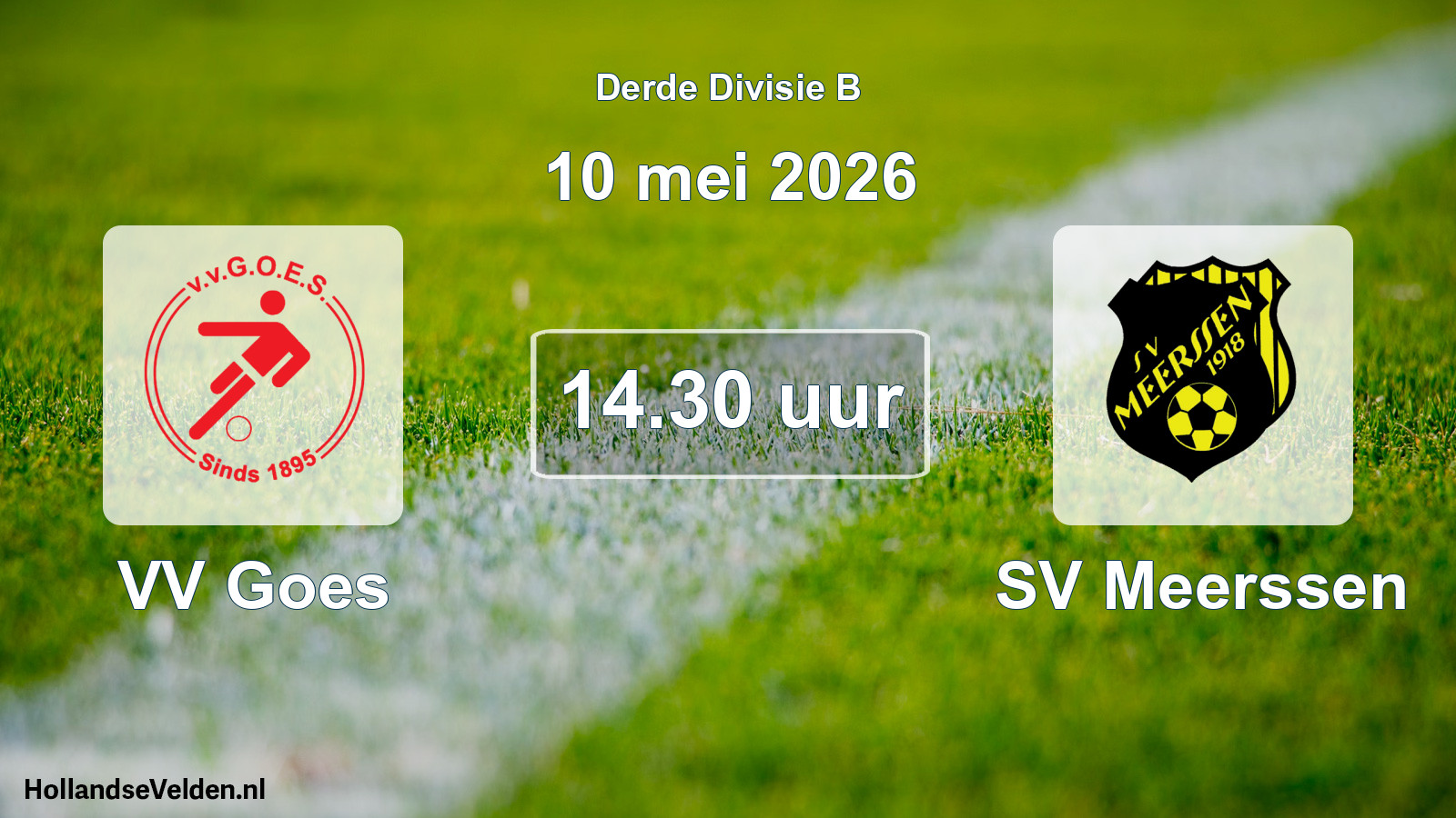 Geplande wedstrijd: VV Goes - SV Meerssen (10 mei 2026)