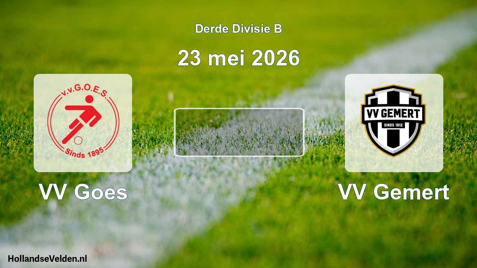 Geplande wedstrijd: VV Goes - VV Gemert (23 mei 2026)