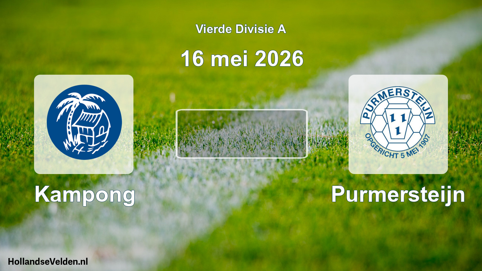 Geplande wedstrijd: Kampong - Purmersteijn (16 mei 2026)