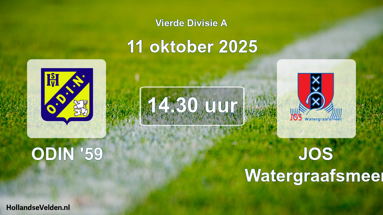 Scheduled Match: ODIN '59 - JOS Watergraafsmeer (11 October 2025)