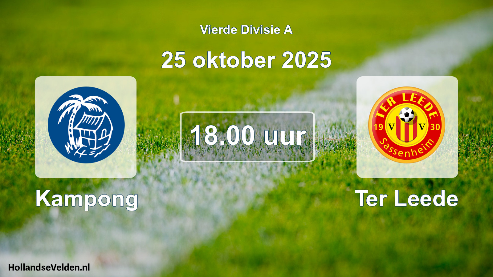 Geplande wedstrijd: Kampong - Ter Leede (25 oktober 2025)