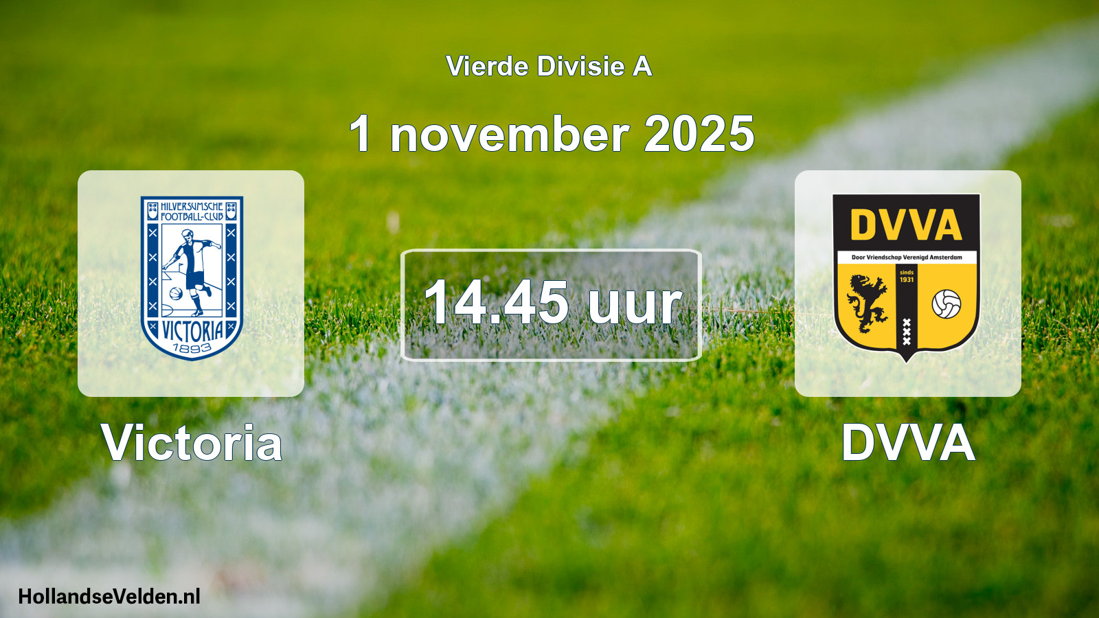Geplande wedstrijd: Victoria - DVVA (1 november 2025)