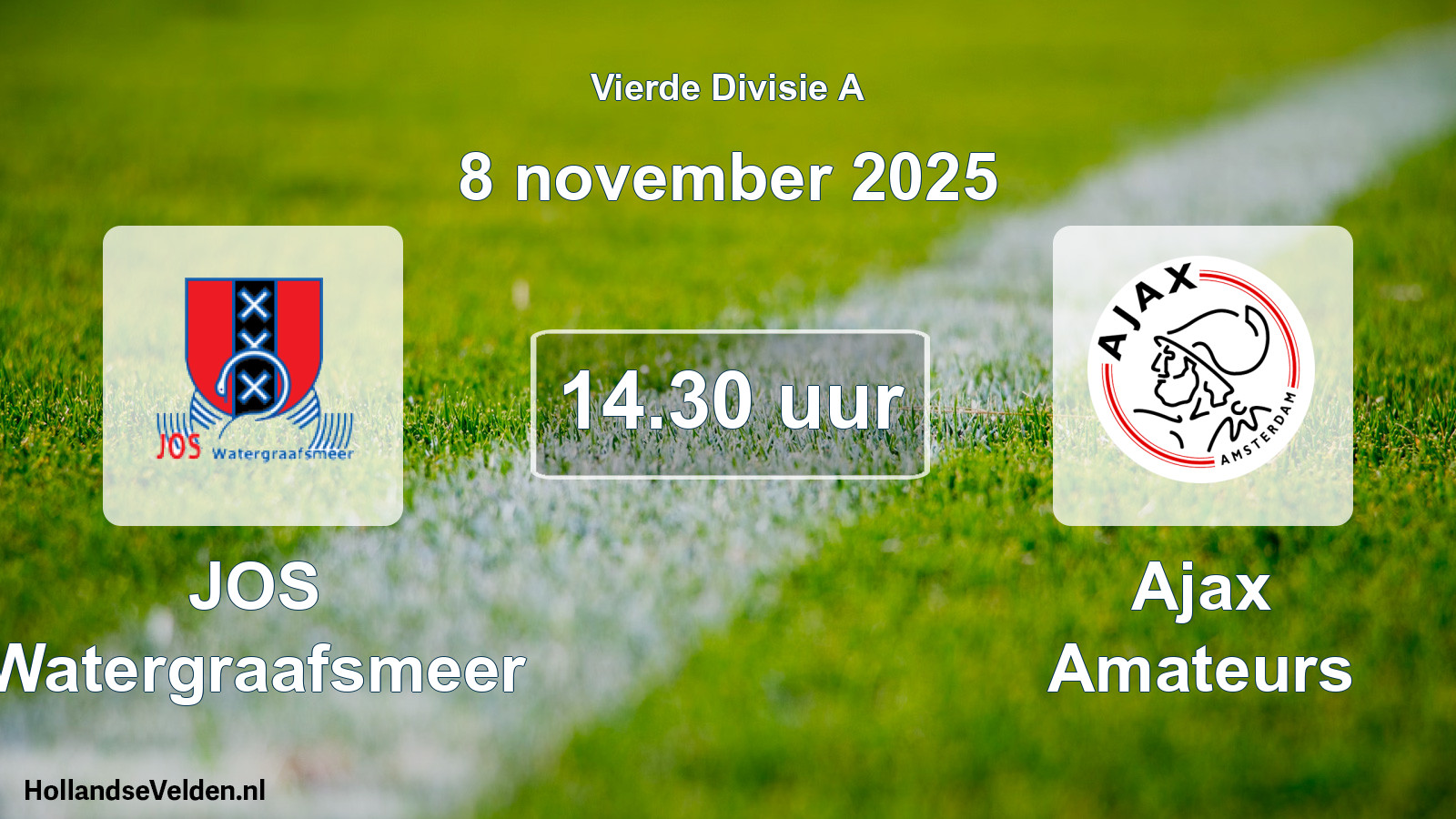 Geplande wedstrijd: JOS Watergraafsmeer - Ajax Amateurs (8 november 2025)