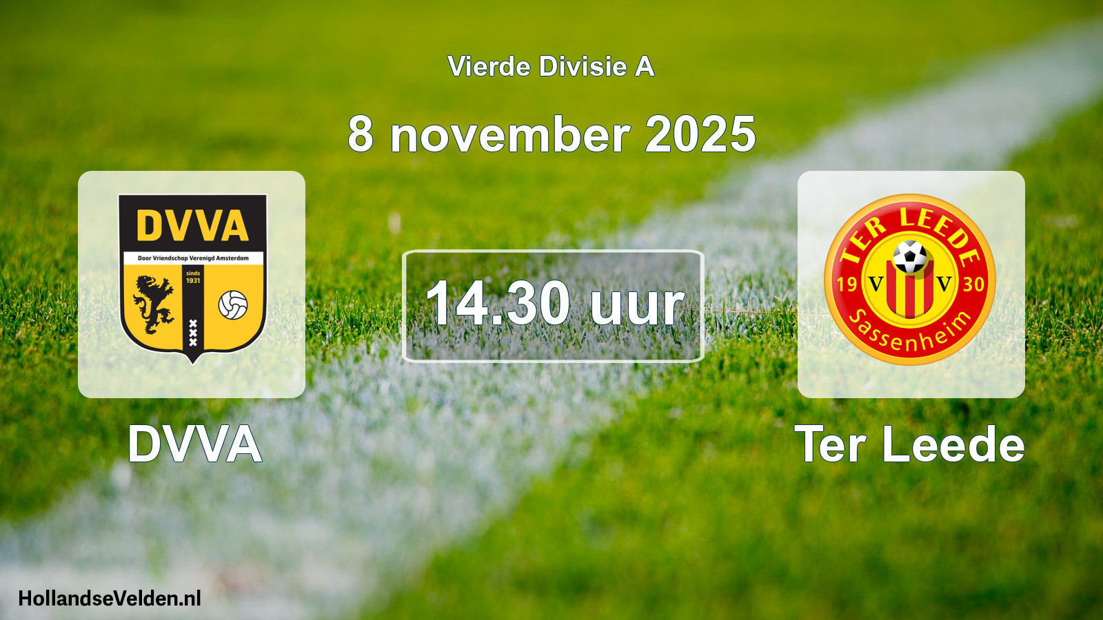 Geplande wedstrijd: DVVA - Ter Leede (8 november 2025)