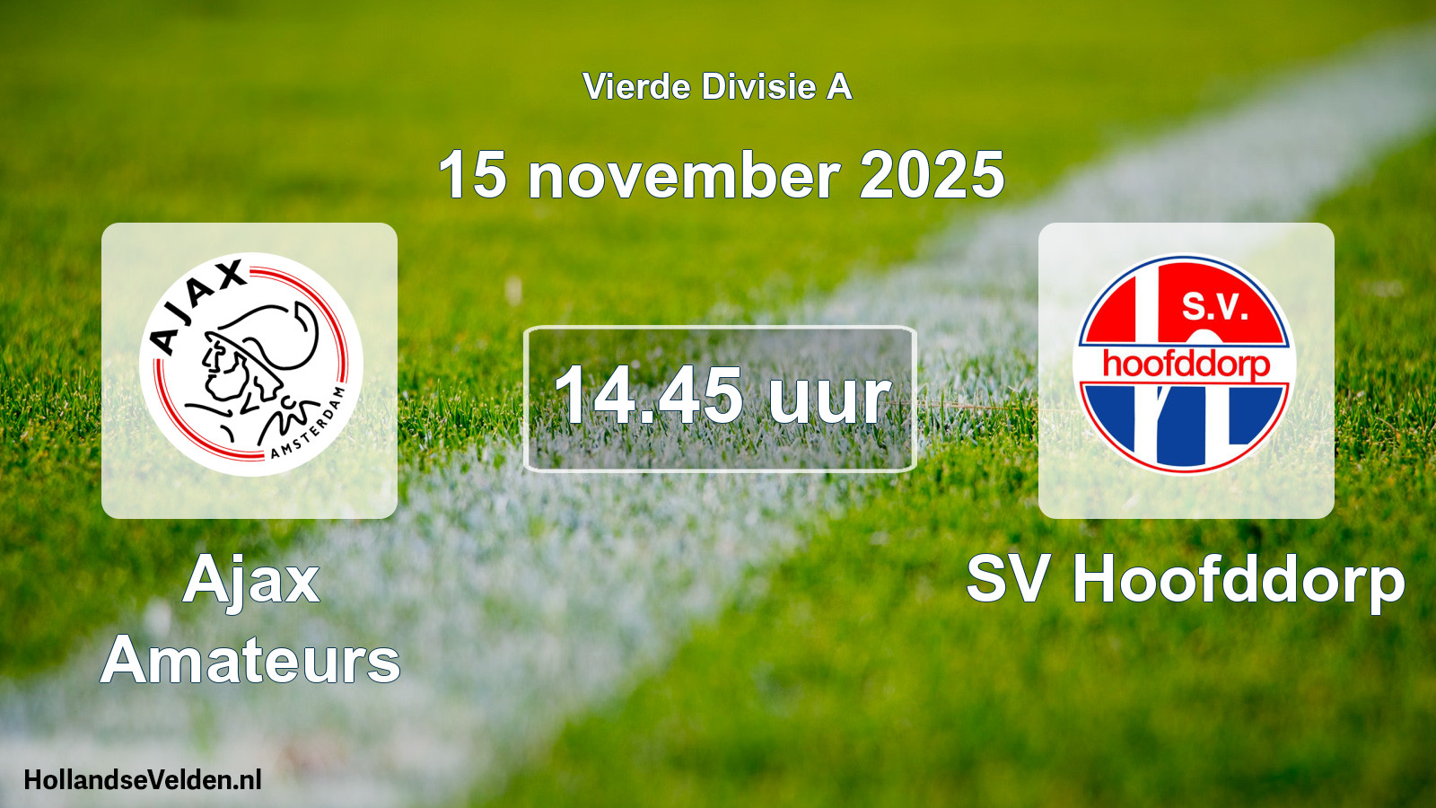 Geplande wedstrijd: Ajax Amateurs - SV Hoofddorp (15 november 2025)
