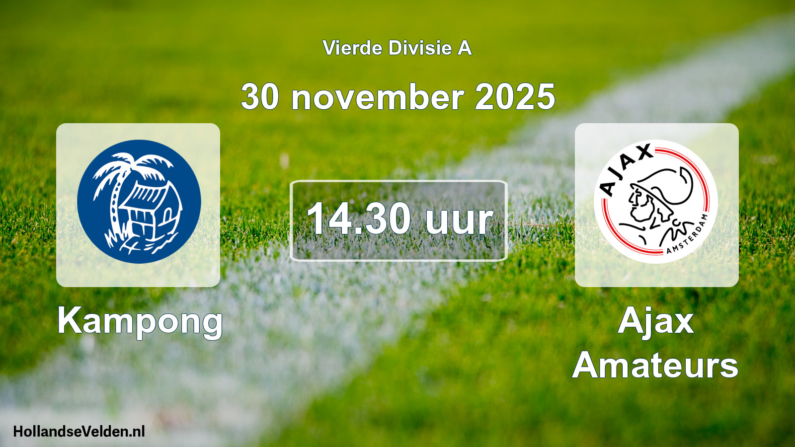 Geplande wedstrijd: Kampong - Ajax Amateurs (30 november 2025)