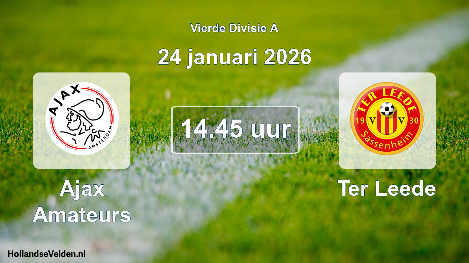 Geplande wedstrijd: Ajax Amateurs - Ter Leede (24 januari 2026)