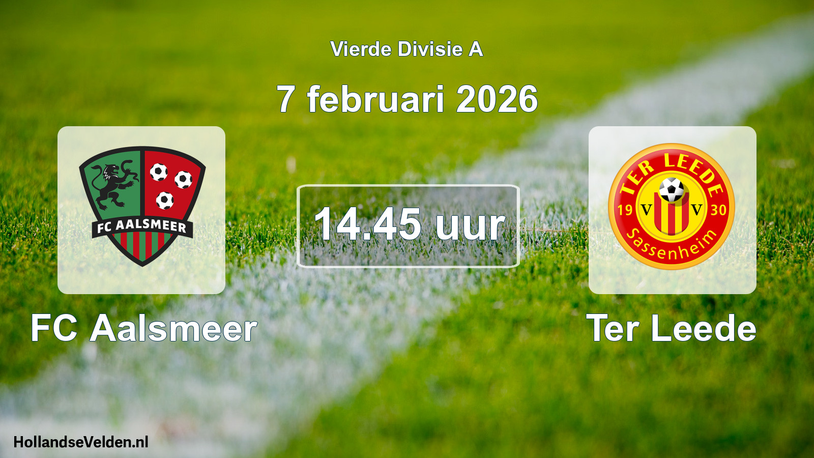 Geplande wedstrijd: FC Aalsmeer - Ter Leede (7 februari 2026)