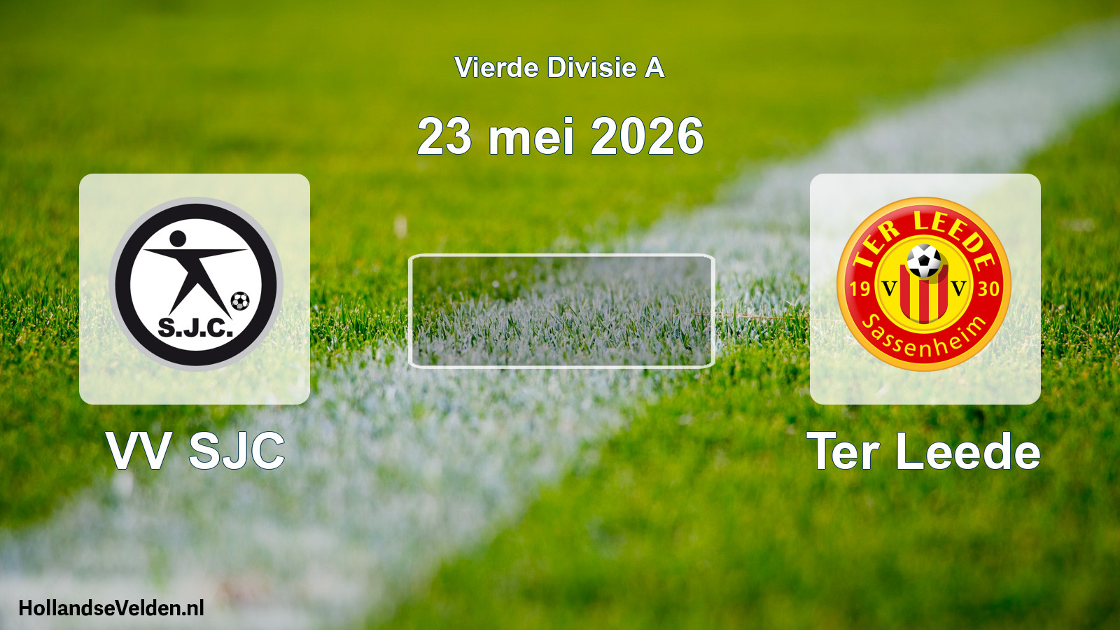 Geplande wedstrijd: VV SJC - Ter Leede (23 mei 2026)