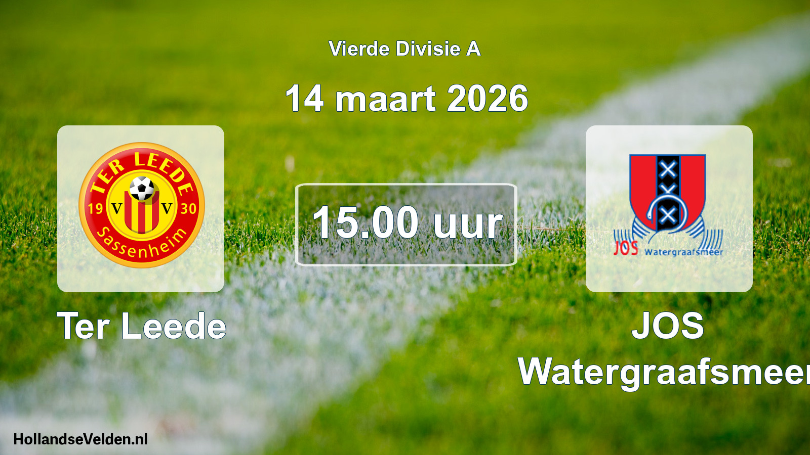 Geplande wedstrijd: Ter Leede - JOS Watergraafsmeer (14 maart 2026)