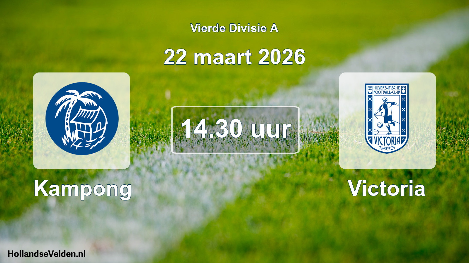 Geplande wedstrijd: Kampong - Victoria (22 maart 2026)