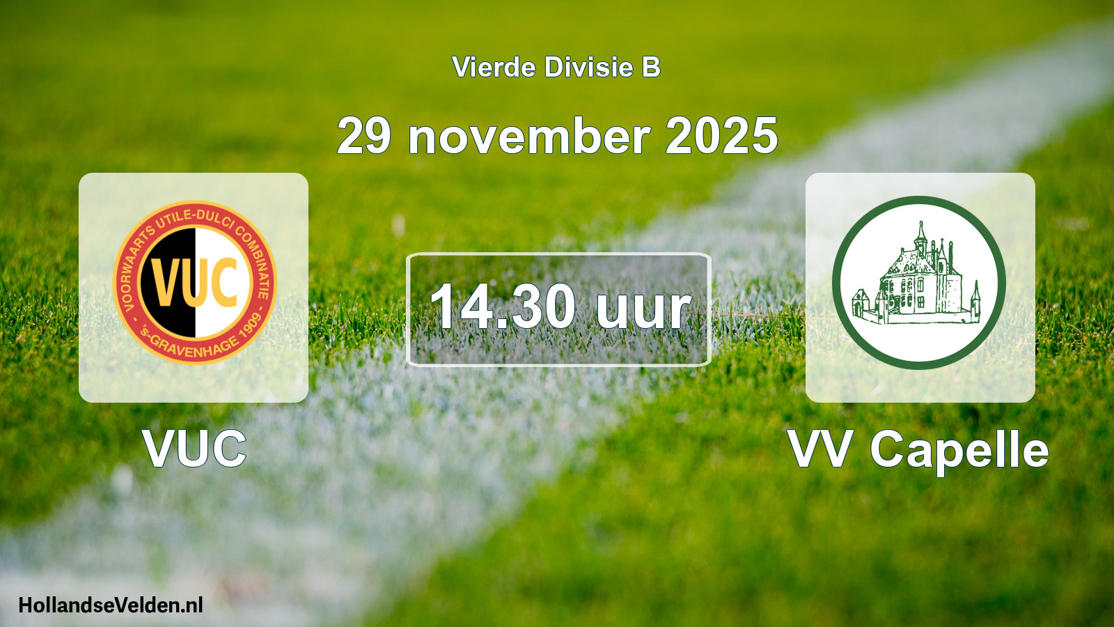 Geplande wedstrijd: VUC - VV Capelle (29 november 2025)