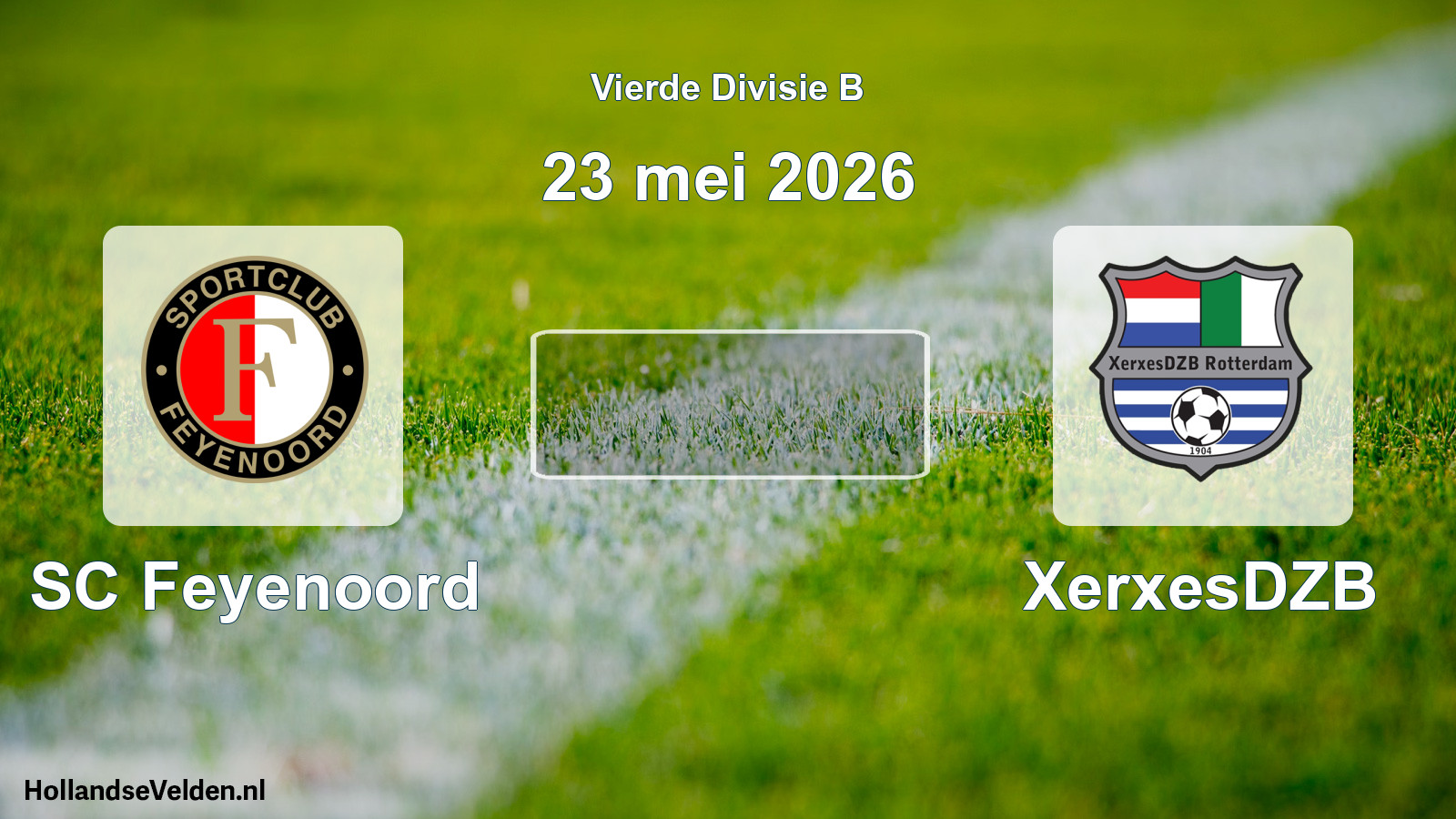 Geplande wedstrijd: SC Feyenoord - XerxesDZB (23 mei 2026)
