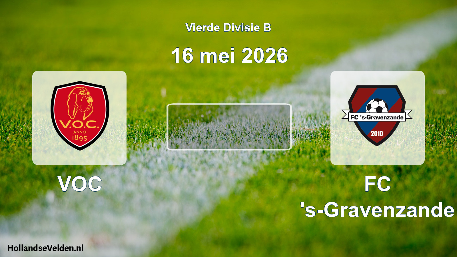 Geplande wedstrijd: VOC - FC 's-Gravenzande (16 mei 2026)