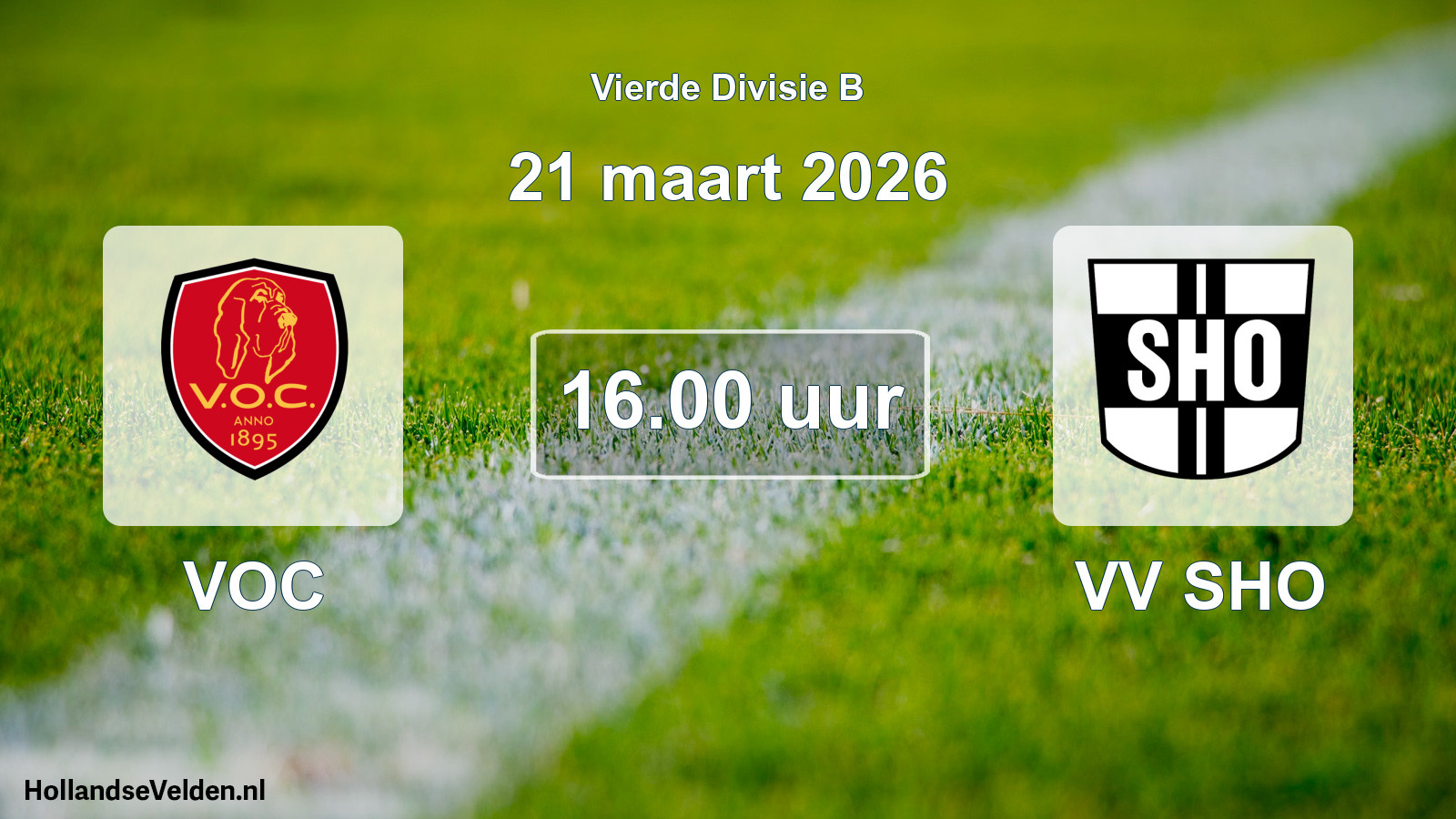 Geplande wedstrijd: VOC - VV SHO (21 maart 2026)